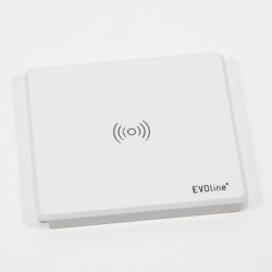 EVOline Square80 mit Qi Ladefunktion - Deckel und Gehäuse weiß