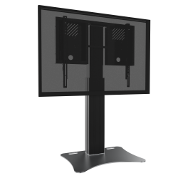 Elektrisch höhenverstellbarer Monitorständer mit Bodenplatte für 42"-75" Displays