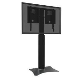 Elektrisch höhenverstellbarer Monitorständer mit Bodenplatte für 42"-86" Displays