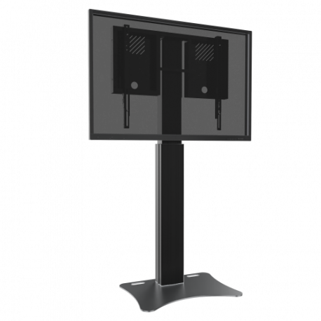Elektrisch höhenverstellbarer Monitorständer mit Bodenplatte für 42"-86" Displays