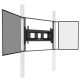Elektrisch höhenverstellbares 2-Säulen-Pylonensystem mit Flügeln für 65" - 86" Display