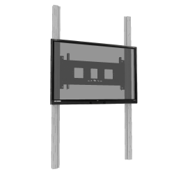 Manuell höhenverstellbares 2-Säulen-Pylonensystem mit Flügeln für 65" - 86" Display