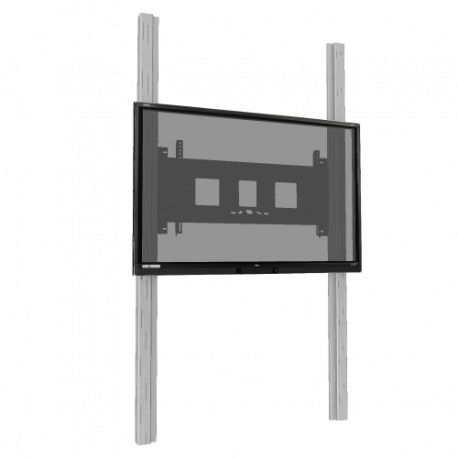 Manuell höhenverstellbares 2-Säulen-Pylonensystem mit Flügeln für 65" - 86" Display